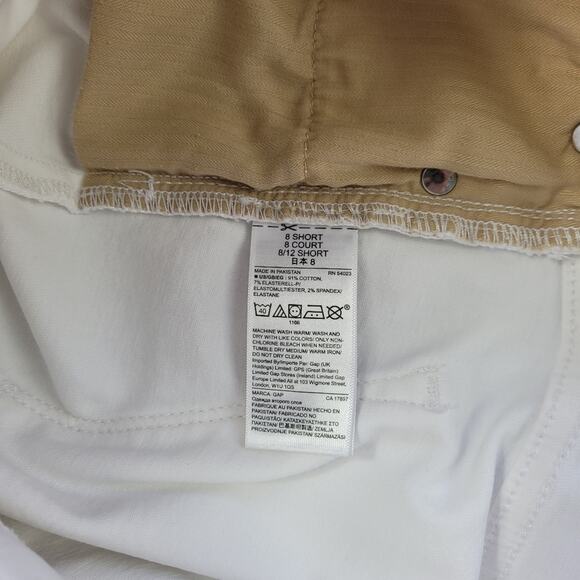 GAP Optic White Denim Curvy True Skinny Jeans Vacation size 29/8 Short - Picture 11 of 15